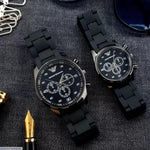 Unisex Couple Watch Set in Premium Rubber Strap Best for Gifts