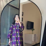 2 Pcs Womens's Stitched Arabic Lawn Printed Shirt & Trouser (Flower)